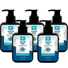 (5pcs)Coal Tar Lotion Shampoo Antibacterial Liquid Dandruff Itching Hair Care
