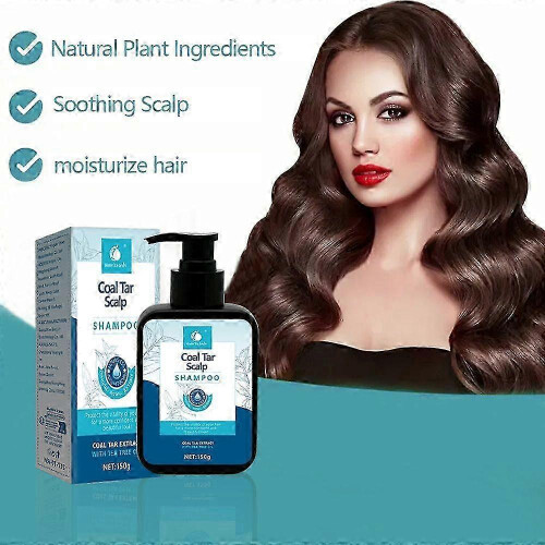 (4pcs)Coal Tar Lotion Shampoo Antibacterial Liquid Dandruff Itching Hair Care 1