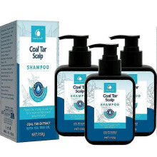 (3pcs)Coal Tar Lotion Shampoo Antibacterial Liquid Dandruff Itching Hair Care