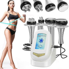 (US Plug)40kHz Ultrasonic Cavitation Slimming Machine 4 in 1 RF Shaping Negative Pressure Massage Slimming Beauty Instrument