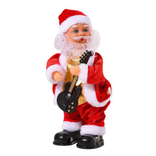 (Guitar)Electric Twerking Santa Toy - Animated Twisted Hips Dancing & Singing Musical Christmas Doll Holiday Gifts for Kids & Home Decoration