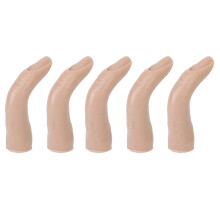 Silicone-Übungnägel für Tätowierungen & DIY-Nagelkunst, flexible Gelenke, dunkle Hautfarbe Modell