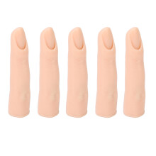 Silicone Übungsfinger 5 Stück, 8 cm Nageldesign- & Tätowierungs-Übungsmodelle