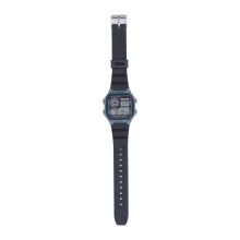 Digital-Sportuhr Wasserdicht 12/24H Leuchtalarm Blau