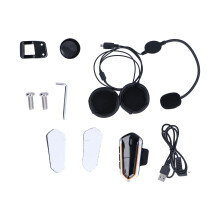 Motorfietsheadset met Bluetooth-ruisonderdrukking, handsfree communicatie, waterdicht, stereomuziek, hifi-stereo-intercom, full-duplex intercom voor