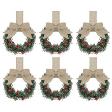 (6pcs, Camel) Kitchen Cabinet Wreaths Farmhouse Style Kitchen Door Decor for Indoor Outdoor