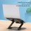 (Silver) Aluminum Desktop Tablets Stand Cooling Non-Slip Notebook Holder Adjustable 2