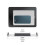 (Silver) Lazy Folding Adjustable Tablets Phone Stand Riser Cooling Bracket Pad Mobile 5