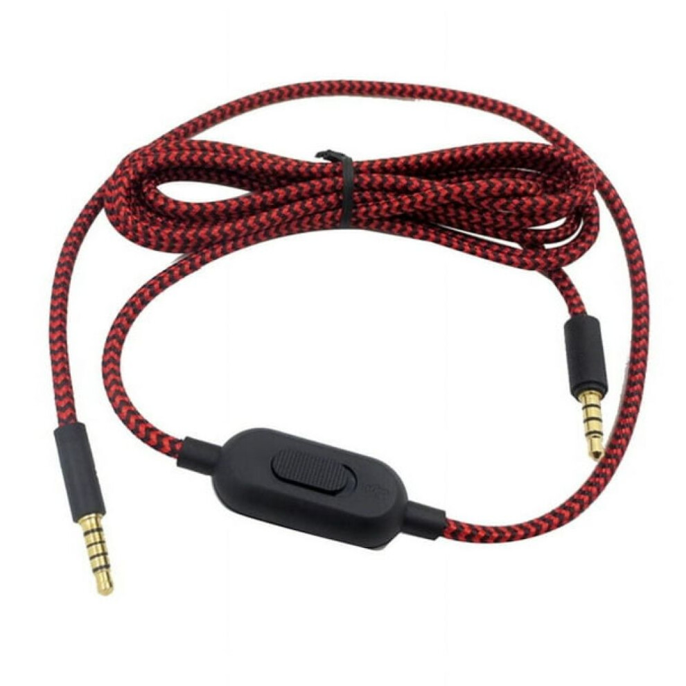 Replacement Headset Cable With Inline Controls, Woven High-Fidelity Audio Extension Cable For Gaming Headphones, Oxygen Copper Conductors For Clear 9448196731130