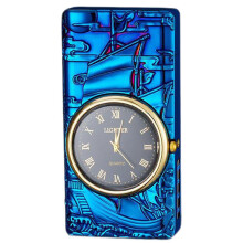 (Blue) Multi-Function Led Light Watch And Lighter Unique Multi-Function Accessory Ideal Holiday Present