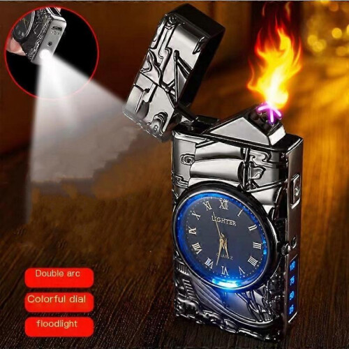 (Blue) Multi-Function Led Light Watch And Lighter Unique Multi-Function Accessory Ideal Holiday Present 2
