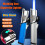 (Black Nickel)Butane Torch Lighter with Seatbelt Cutter Versatile Multi-Purpose Use for Camping Essential 5