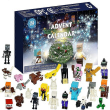 (Pixel robot) 2025 Advent calendar Countdown to Christmas with animals - Blind Box Gift Box Animal