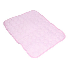 Atmungsaktive, faltebare Kühlmatte für Haustiere Pink L (70x55cm) für Hunde & Katzen
