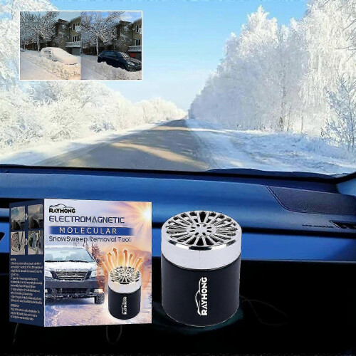 Car Windshield Snow Remover & Deicer - Fast Heating Defogger for Winter