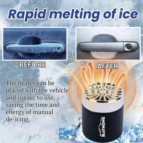 Car Windshield Snow Remover & Deicer - Fast Heating Defogger for Winter 2