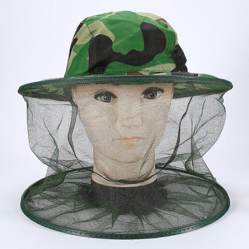 Mosquito Head Face Protector Net Hat Insect Bugs Bee Proof Mesh Hat Outdoor Beekeeping