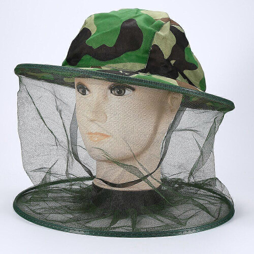 Mosquito Head Face Protector Net Hat Insect Bugs Bee Proof Mesh Hat Outdoor Beekeeping 1