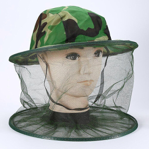 Mosquito Head Face Protector Net Hat Insect Bugs Bee Proof Mesh Hat Outdoor Beekeeping 2