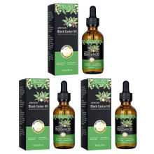 (3PCs)1-3pcs Black Castor Oil for Hair Growth, 60ml Natural Hair Groth Serum, Anti Hair Loss Treatment for Men Women