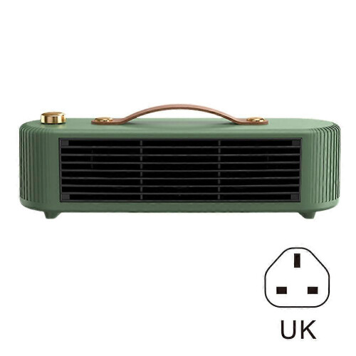 (UK plug, Green) Small room heaters Energy-Efficient-Personal Heaters Cozy Office Workspaces 1
