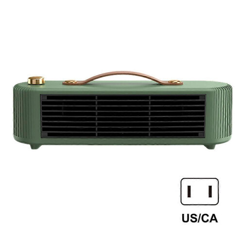 (US plug, Green) Small room heaters Energy-Efficient-Personal Heaters Cozy Office Workspaces 1