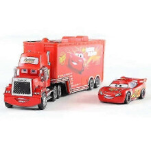 (8) Die-cast Toy Set: Cars 2 Lightning Mcqueen, Jackson Storm, Chick Hicks, Mack