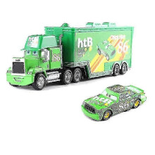 (2) Die-cast Toy Set: Cars 2 Lightning Mcqueen, Jackson Storm, Chick Hicks, Mack