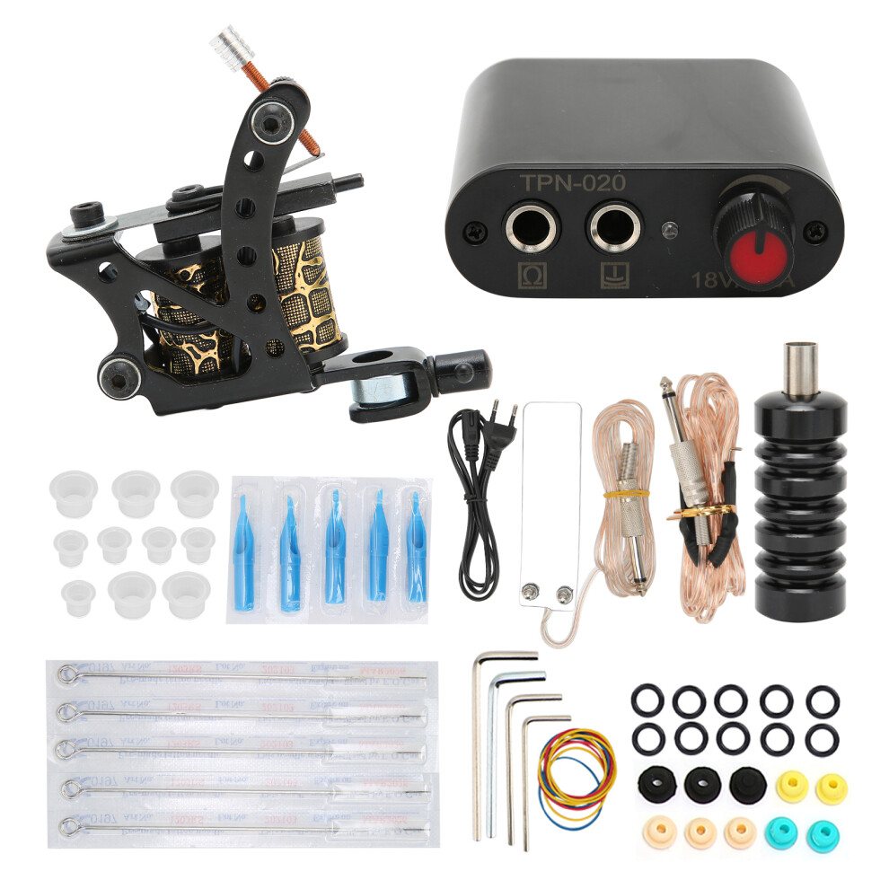 Tattoo Kit With Vibrant Inks Featuring Digital Power Supply Professional Machines Complete Supplies High Quality Materials