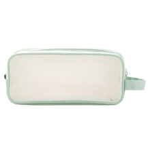 (light green) Multifunctional Pencil Case Clear Pen Case for Exams, Big Capacity Pen Bag Travel Cosmetic Bag for Student Girl Boy Purple