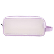 (Purple) Multifunctional Pencil Case Clear Pen Case for Exams, Big Capacity Pen Bag Travel Cosmetic Bag for Student Girl Boy Purple