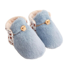 (S, Light Blue) Baby Soft Sole Winter Shoes Comfortable without Grinding Feet Suitable for Dress Skirt Jeans