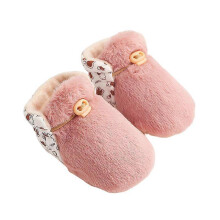 (M, Taupe-pink) Baby Soft Sole Winter Shoes Comfortable without Grinding Feet Suitable for Dress Skirt Jeans