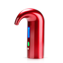 (Red) Rechargeable Electric Wine Aerator and One Touches Red White Wine Dispenser Pumps Decanter