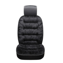 (Black) Car Seat Cover Warm Comfortable Full Wrap Coverage Dirt Resistant Universal Car Seat Cover for Winter