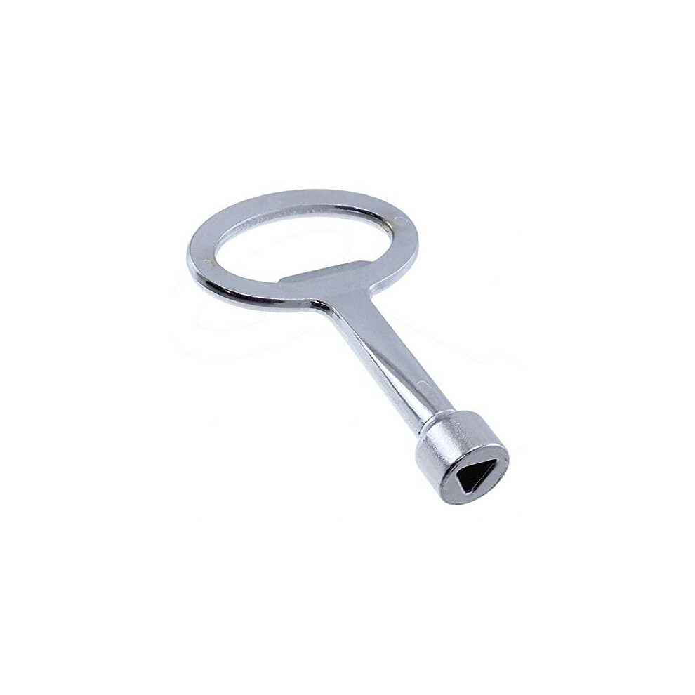 7 Mm Triangular Bit Zamak Ch Key For Precision Tools, Durable Metal Construction, Compatible With Various Brands 9187378517536