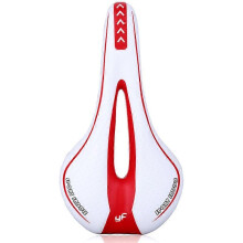 (White Red) Bike Seat Bicycle Saddle Soft Breathable Bike Cushion Comfortable Bicycle Saddle for Bike