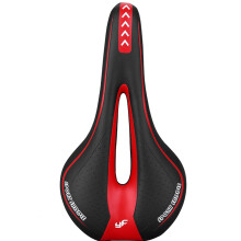 (Black Red)Bike Seat Bicycle Saddle Soft Breathable Bike Cushion Comfortable Bicycle Saddle for Bike