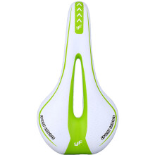 (White Green)Bike Seat Bicycle Saddle Soft Breathable Bike Cushion Comfortable Bicycle Saddle for Bike