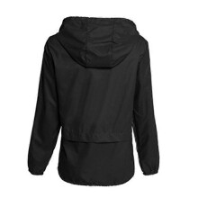 (XL,Black)Women's Outdoor Jacket Coat Waterproof Hooded Overcoat Soft Shell Lightweight Windbreaker with Pockets for Hiking Travel