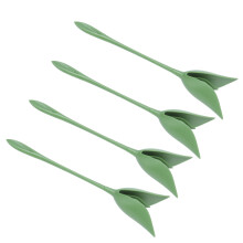 Grüner Plastik-Blumen-Serviettenhalter, 20x6cm für Hotels & Hochzeiten