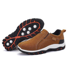(46,Brown)Men's Slip-On Walking Shoes Casual Breathable Anti Slip Shoes with Rubber Sole Fashionable