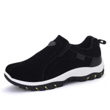 (40,Black)Men's Slip-On Walking Shoes Casual Breathable Anti Slip Shoes with Rubber Sole Fashionable