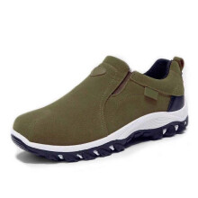 (40,Green)Men's Slip-On Walking Shoes Casual Breathable Anti Slip Shoes with Rubber Sole Fashionable