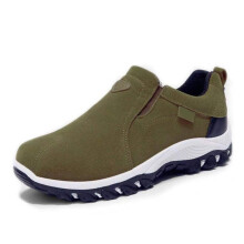(45,Green)Men's Slip-On Walking Shoes Casual Breathable Anti Slip Shoes with Rubber Sole Fashionable