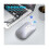Silent Wireless Mouse, 2.4G Slim Portable Computer Mice with USB Receiver, Less Noise Mobile Optical Mouse (Black) 4
