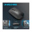Silent Wireless Mouse, 2.4G Slim Portable Computer Mice with USB Receiver, Less Noise Mobile Optical Mouse (Black) 3