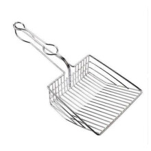 Pet Cat Waste Shovel Long Handle Stainless Steel Metal Shovel Litter Filter Garbage Sand Scoop Pet Cleaning Tool Cat Supplies
