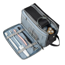 (Black) Men's Toiletry Bag Multifunctional Large Sapacity Storage Bag For Travel