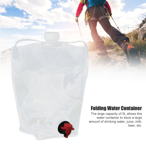 Récipient d'eau pliable 5 L - PE pliable 1